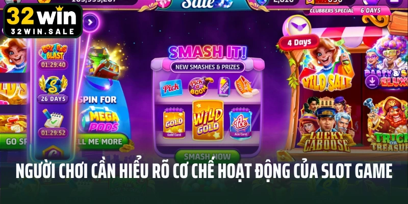 Người chơi cần hiểu rõ cơ chế hoạt động của slot game