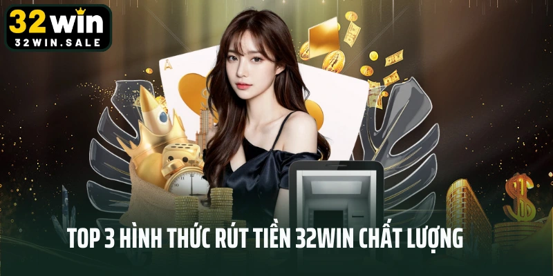 Top 3 hình thức rút tiền 32win chất lượng